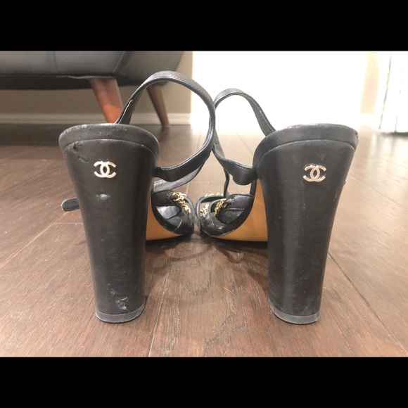 Traded✨chanel 37.5 Chain Leather strappy block - Picture 8 of 13